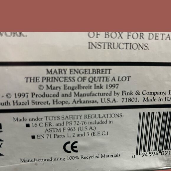 Vintage MARY ENGELBREIT Princess Of Quite A Lot 1000 Piece Puzzle Fink & CO - Picture 4 of 6